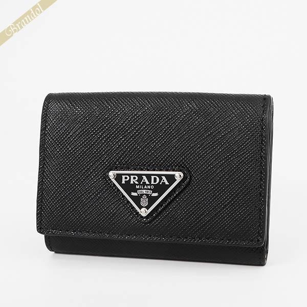 PRADA 《クーポン配布中》プラダ 三つ折り財布 三角ロゴ PRADA 《クーポン配布中》プラダ 三つ折り財布 三角ロゴ