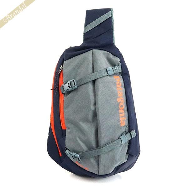 パタゴニア ボディバッグ patagonia メンズ Atom Sling アトム スリング 8L グレー×ネイビー 48261 NENA