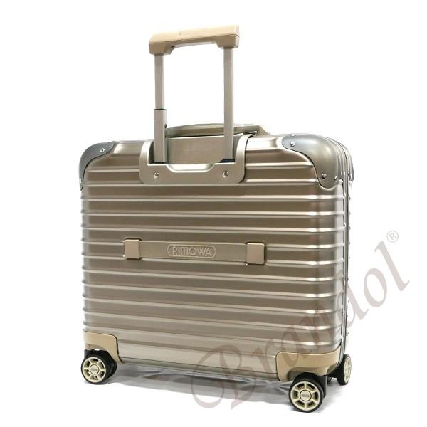リモワ RIMOWA スーツケース TITANIUM BUSINESS チタニウム ビジネス TSAロック 横型 26L ゴールド 923