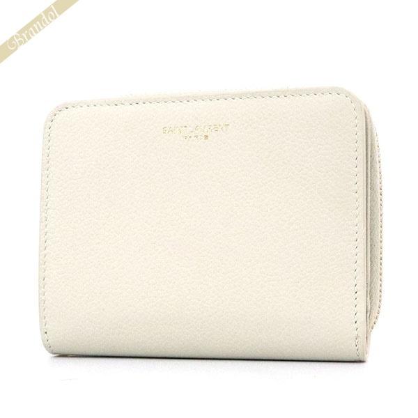 SAINT LAURENT サンローラン ニつ折り財布 財布 パリ レザー ライト