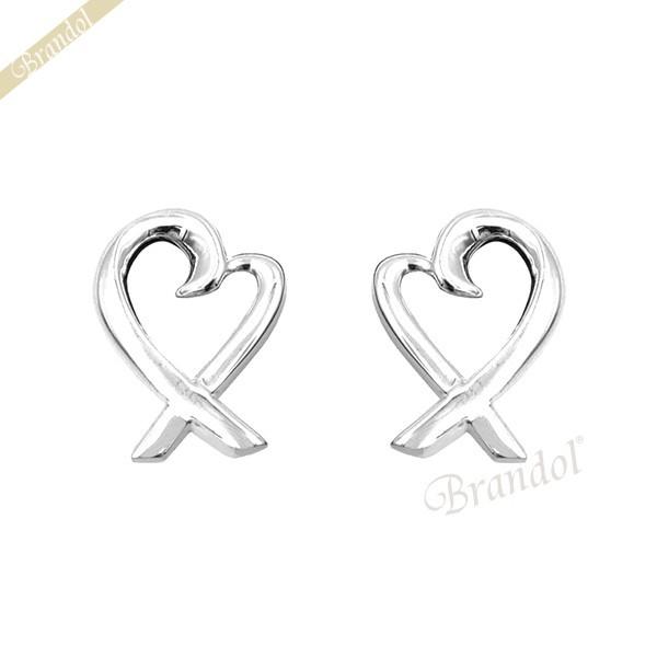 美品 TIFFANY ティファニー ラビングハート シルバーピアス TIFFANY&Co. ティファニー イヤリング ラビングハート