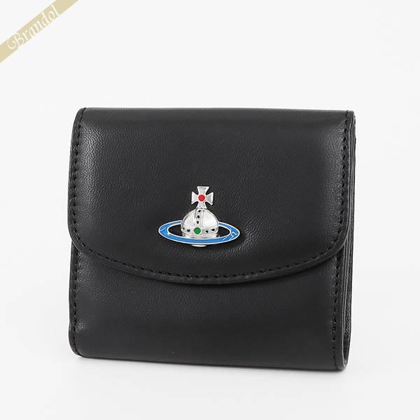 ヴィヴィアンウエストウッド 折り財布　ブラック Vivienne Westwood（ヴィヴィアンウエストウッド） 折り財布 ブラック