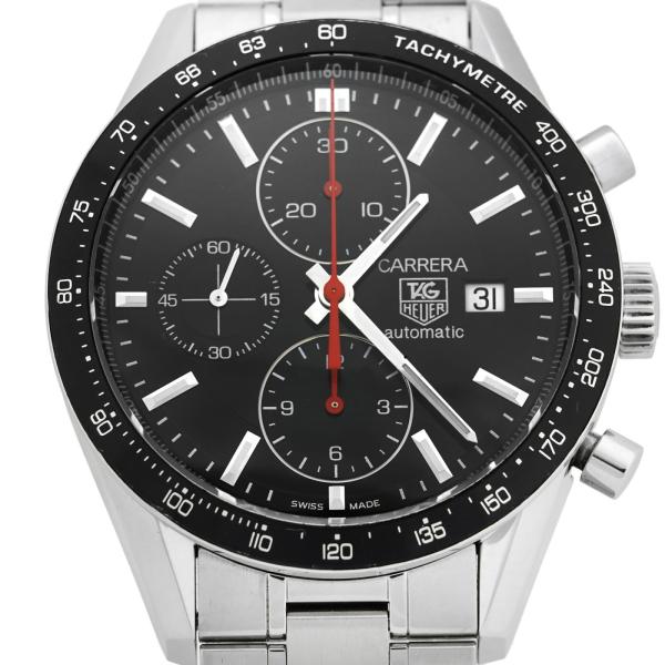 TAG HEUER タグホイヤー カレラ キャリバー16 CV2014.BA0794 自動巻き ブラック文字盤 メンズ 保証書