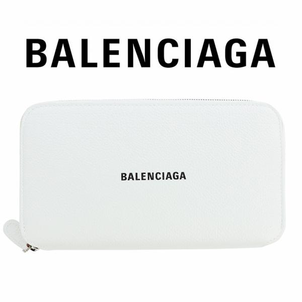 HHH HHH⭐︎Balenciaga 長財布 ラウンドファスナー ホワイト BALENCIAGA（バレンシアガ） 財布 長財布 BALENCIAGA 594290 1IZF3