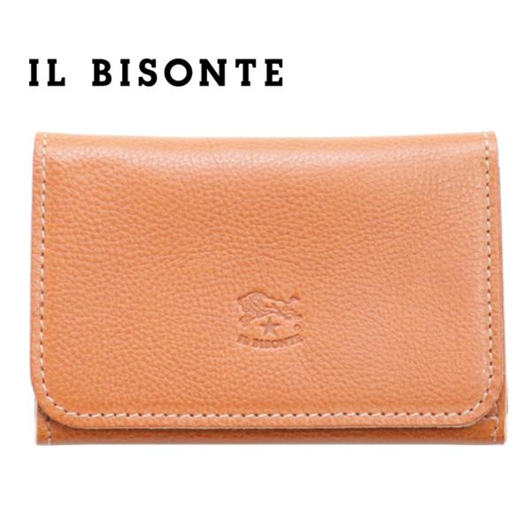 イルビゾンテ IL BISONTE カードケース 名刺入れ　ヤケヌメ　キャメル brandparks_ilbisonte-0001-cm