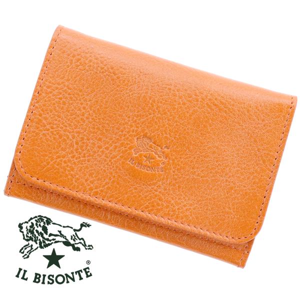 イルビゾンテ IL BISONTE カードケース 名刺入れ　ヤケヌメ　キャメル brandparks_ilbisonte-0004-ca101b