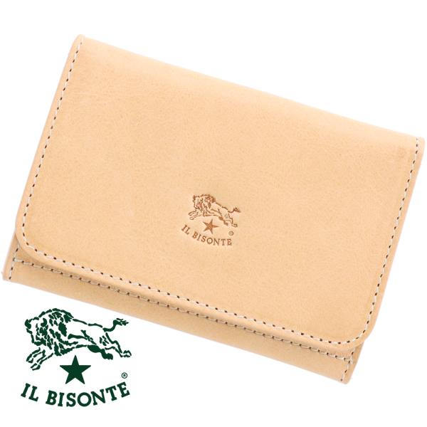 IL BISONTE イルビゾンテ カードケース 名刺入れ ボタン付き IL BISONTE イルビゾンテ カードケース 名刺入れ ボタン付き
