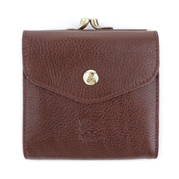 IL BISONTE（イルビゾンテ） 財布 二つ折り がま口 レザー 本革