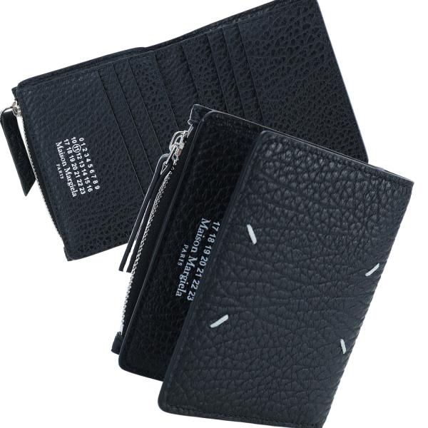 Maison Margiela 二つ折り財布 SA1U10023 Maison Margiela（メゾンマルジェラ） 二つ折り財布 ミニ財布 ブラック