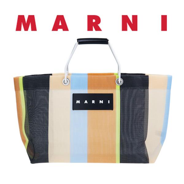 MARNI（マルニ） マルニフラワーカフェ バッグ ストライプバッグ ミニ