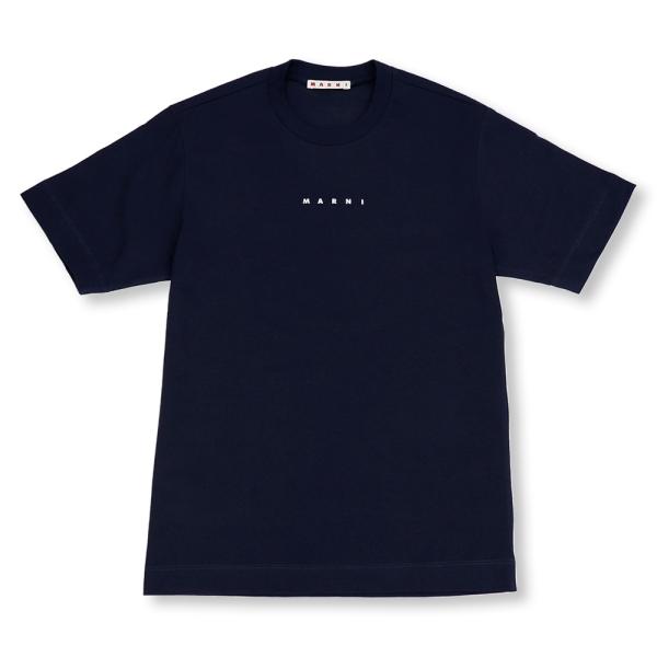 MARNI キッズ 2025 ネイビー ロゴ Tシャツ 14Y MARNI キッズ ロゴ Tシャツ 14Y ネイビー