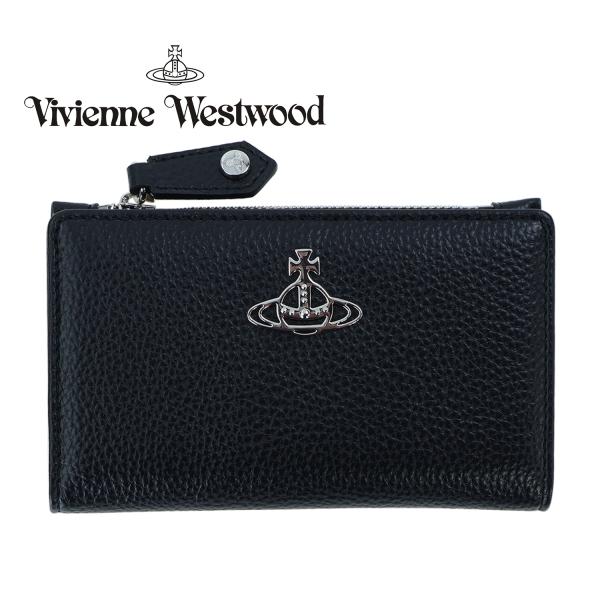 Vivienne Westwood ブラック 三つ折り財布 カード入れ　小銭入れ Vivienne Westwood（ヴィヴィアンウエストウッド） 二つ折り財布