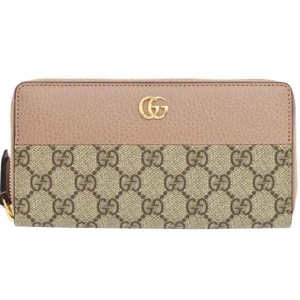 GUCCI グッチ GGマーモント スプリーム ラウンドファスナー 長財布 GUCCI（グッチ） ラウンドファスナー長財布 GGマーモント GGスプリーム