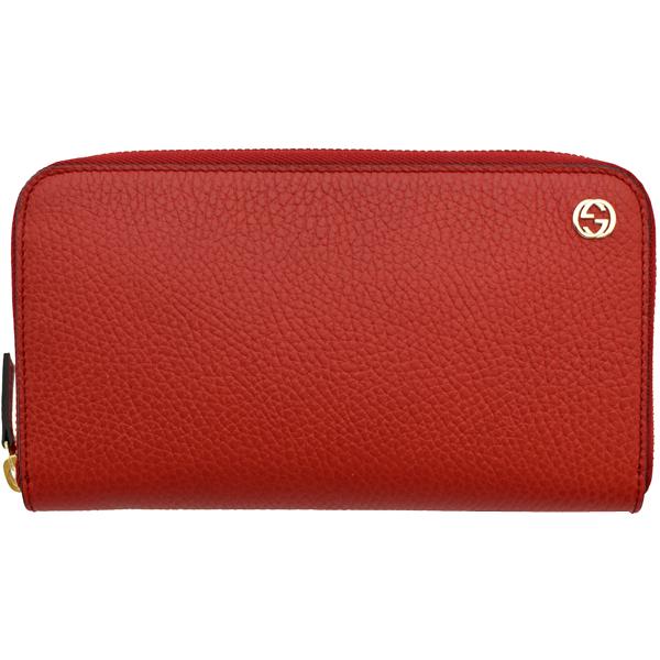 GUCCI グッチ 財布 ラウンドファスナー長財布 メンズ レッド GUCCI グッチ 財布 ラウンドファスナー長財布 メンズ レッド