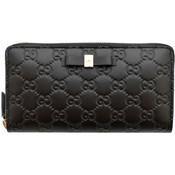 GUCCI シマ　ラウンドファスナー　リボン Wallet 388680 GUCCI シマ ラウンドファスナー リボン Wallet 388680 【公式通販】