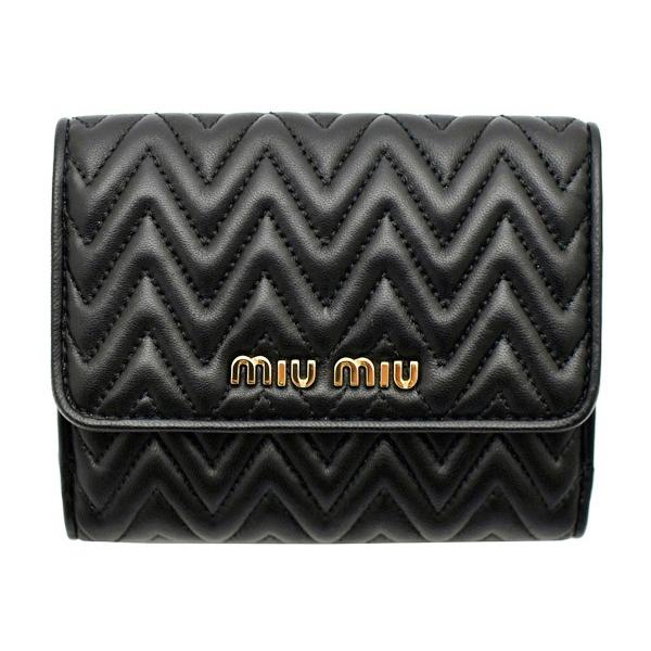 【 良品正規品 】miumiu NAPPA IMPUNTURE 二つ折り財布 miu miu財布 ミュウミュウ Wホック二つ折り財布 NAPPA IMPUNTURE