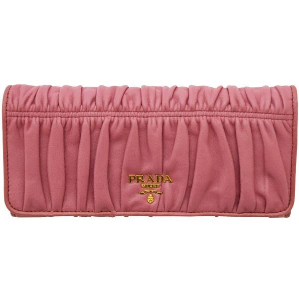 PRADA（プラダ） プラダ財布 二つ折り長財布 レディース NAPPA GAUFRE 