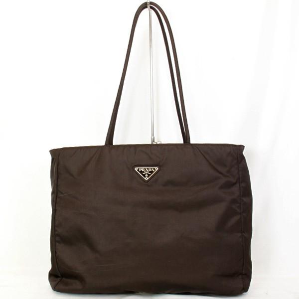 美品 Used Prada プラダ ナイロン トートバッグ ショルダーバッグ B4680 Tessuto City ダークブラウン Paba3872 ブランドリング 通販 Yahoo ショッピング