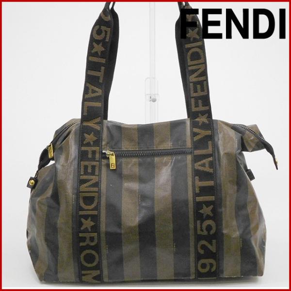 フェンディ バッグ 公式ストア レディース メンズ可 Fendi ショルダーバッグ 中古 ペカン X ポーチ付き