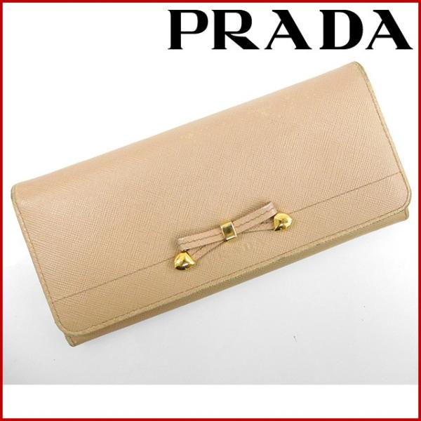 プラダ 財布 ｇ金具 Prada 超歓迎された 中古 長財布 X116