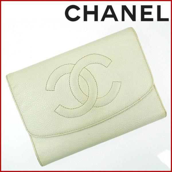 シャネル 財布 レディース メンズ可 Chanel 二つ折り財布 三つ折り財布 5番台 キャビアスキン