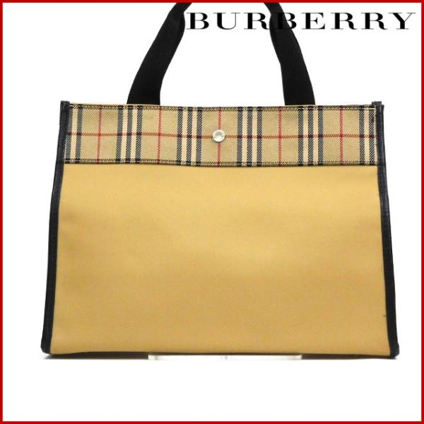 バーバリー バッグ レディース メンズ可 Burberry ノバチェック 中古 ショルダーバッグ トートバッグ X ショッピング