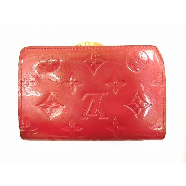 ルイヴィトン おトク 財布 レディース メンズ可 Louis Vuitton 二つ折り財布 ヴェルニ がま口財布 X ヴィエノワ ポルトフォイユ 中古