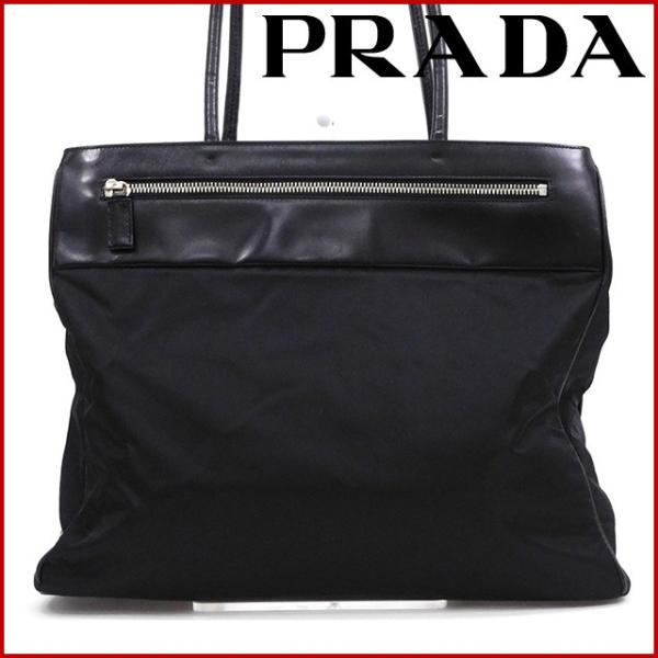プラダ バッグ レディース メンズ可 Prada 定番の人気シリーズpoint ポイント 入荷 トートバッグ X ショルダーバッグ ロゴプレート 中古