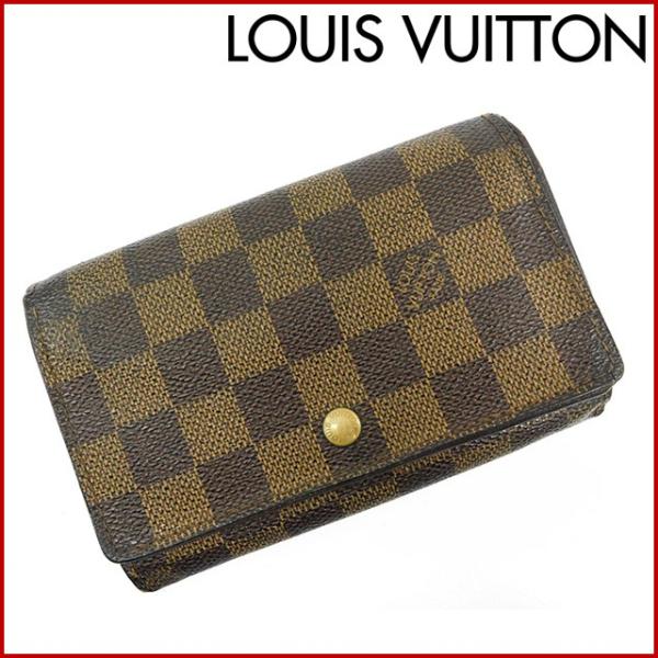 ルイヴィトン 財布 レディース メンズ可 Louis 二つ折り財布 X Seal限定商品 ダミエ Vuitton 中古