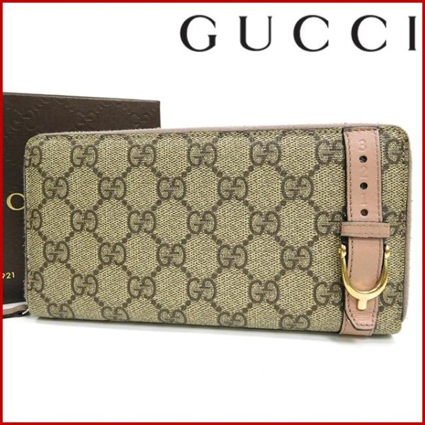 グッチ 財布 期間限定特価品 レディース メンズ可 Gucci 中古 Ggプラス 長財布 ラウンドファスナー財布 X
