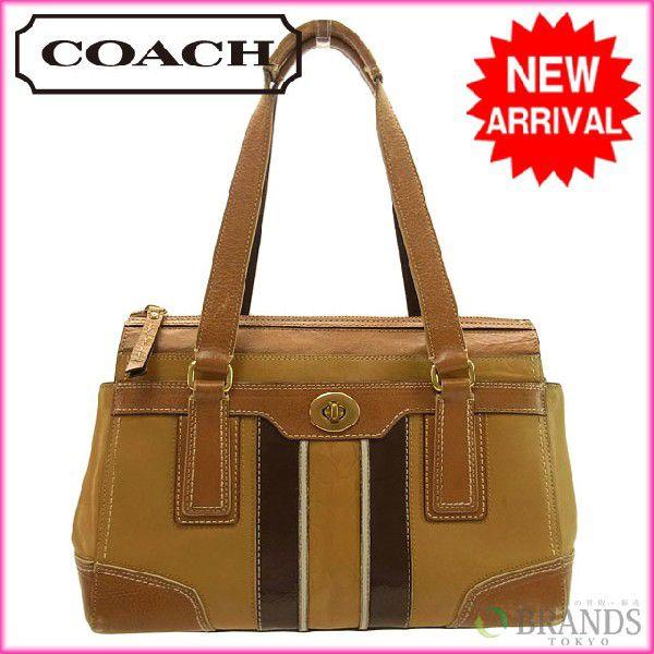コーチ Coach トートバッグ ショルダーバッグ メンズ可 キャリーオールトート 中古 激安 即納 X3169