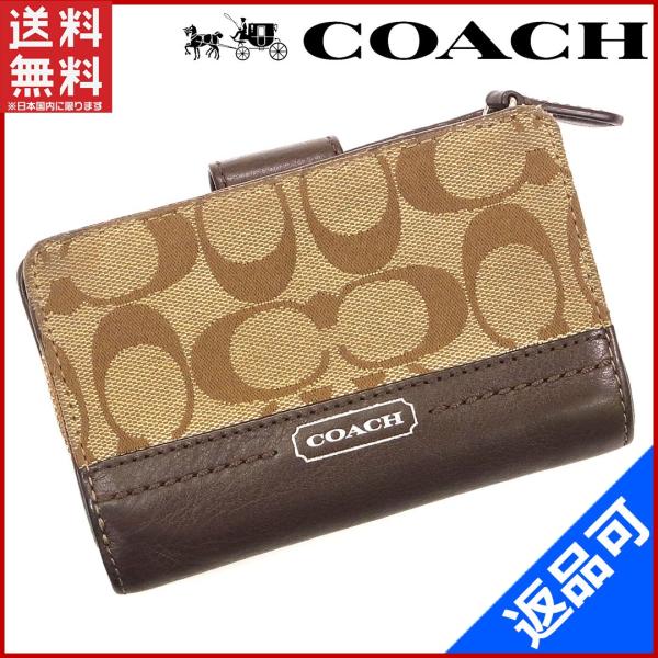 コーチ COACH 財布 二つ折り財布 シグネチャー 中古 X8477 :X8477:ブランドセレクトショップBRANDS - 通販