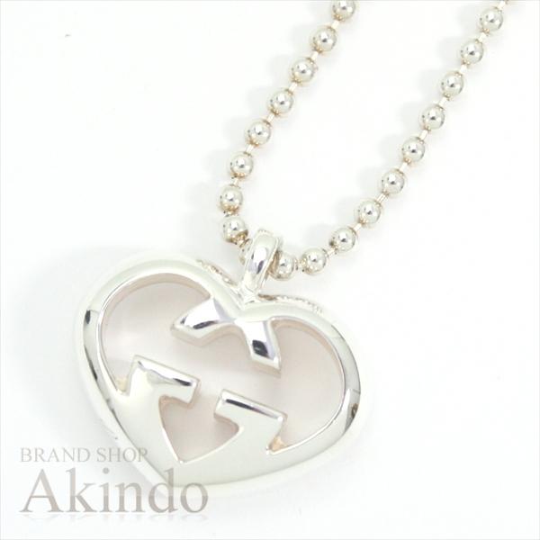 GUCCI インターロッキングG ハート ボールチェーンネックレス グッチ