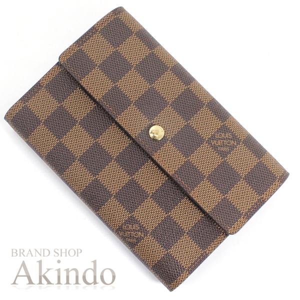 ルイ・ヴィトン ダミエ ポルトトレゾール エテュイパピエ 三つ折財布パスケース付 LOUIS VUITTON（ルイ・ヴィトン） 【新品・未使用】ルイヴィトン 三