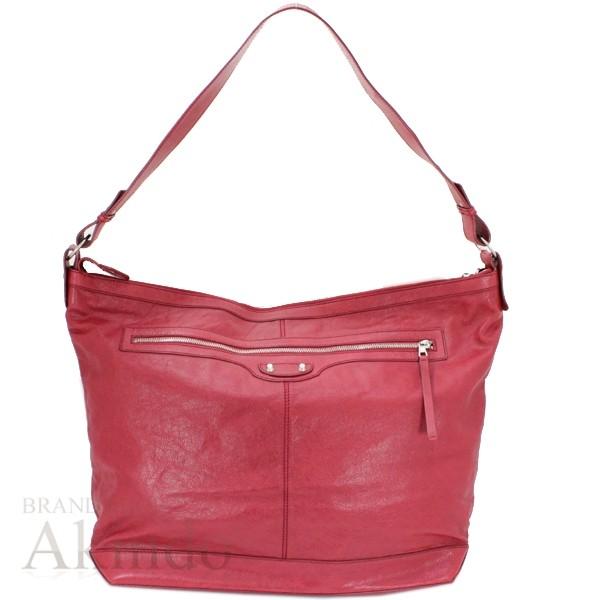 BALENCIAGA バレンシアガ ショルダーバッグ クーリエ レザー 赤 レッド