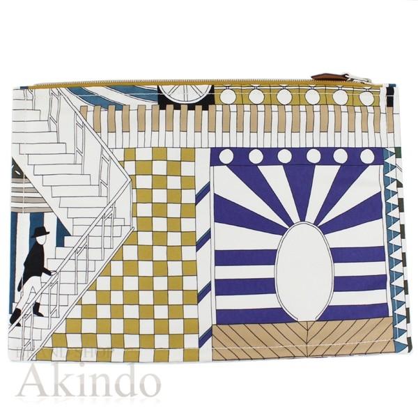 未使用 エルメス ヨッティング フラットポーチ シルク100 Hermes Www Definitiveclm Com