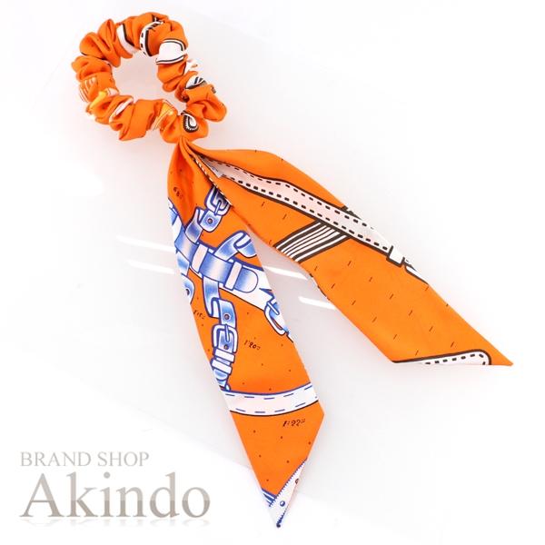 HERMES 【新品】エルメス シュシュ ベッラ Bella シルク ヘアゴム 髪