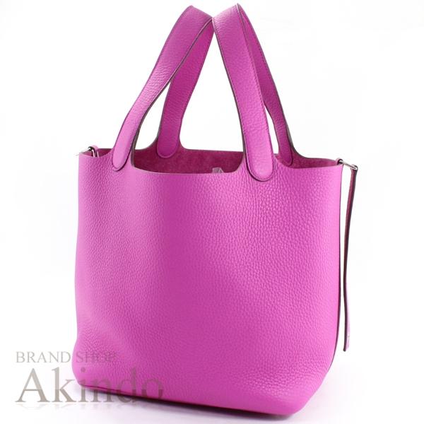 新品】エルメス ハンドバッグ ピコタンロックMM 22 マグノリア  