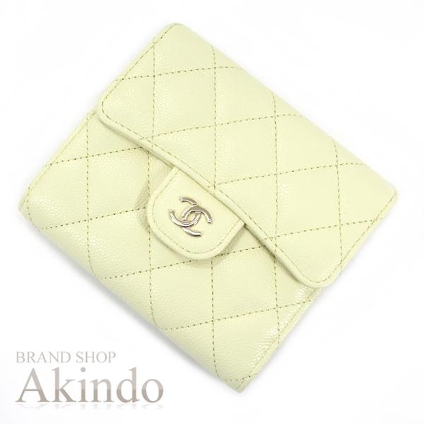 CHANEL（シャネル） 【新品】シャネル 三つ折り財布 キャビアスキン