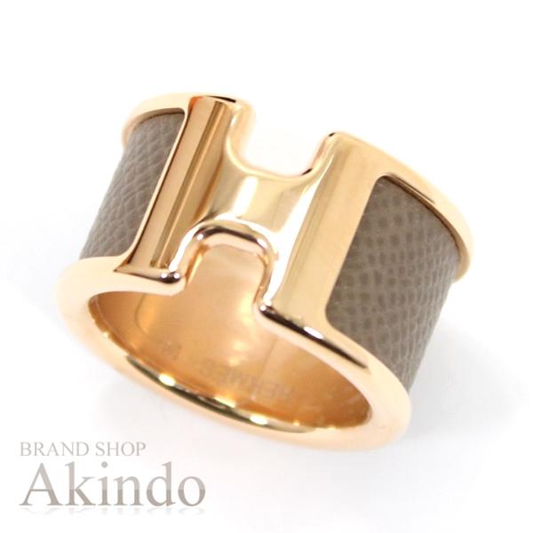 HERMES 【新品】エルメス 指輪 オランプGM リング 14号 Mサイズ ピンク  