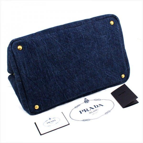 CANAPA PRADA プラダ 2WAYトートバッグ カナパ デニムMM SHOPPING