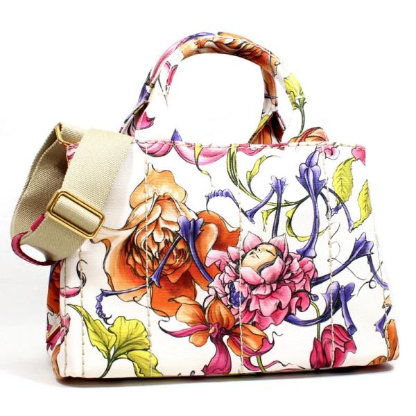 CANAPA PRADA プラダ 2WAYキャンバストートバッグ カナパ PM ホワイト