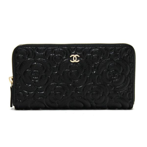 シャネル CHANEL ラウンドファスナー長財布 ジップウォレット