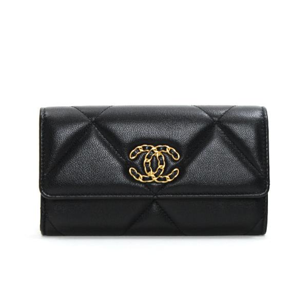 シャネル CHANEL ミニ財布 スモールフラップウォレット 19 ディズヌフ