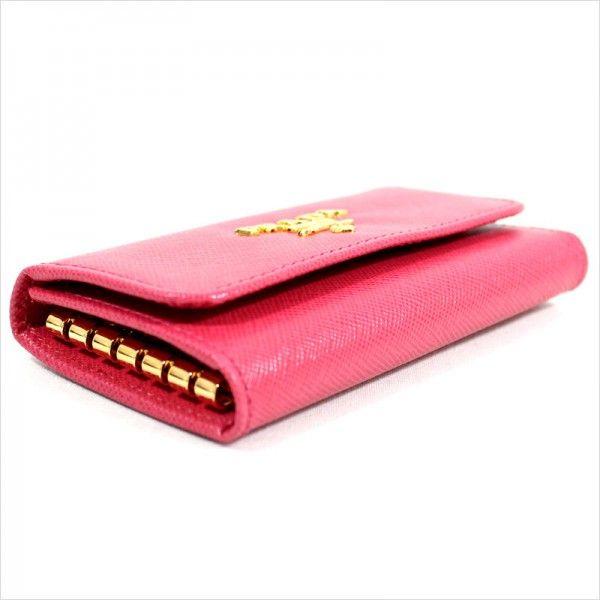 PRADA（プラダ） PRADA 6連キーケース ピオニーピンク レザー