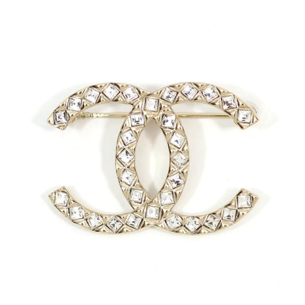 シャネル CHANEL ブローチ メタル ストラス CCマーク 2020年メティエ ...
