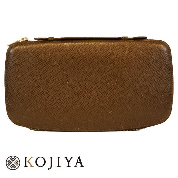 ヴィトン タイガ オーガナイザー アトール 財布 トラベルケース クラッチバッグ パスポート グリズリ メンズ 人気 ブランド 中古 A ブランドショップkojiya 通販 Yahoo ショッピング