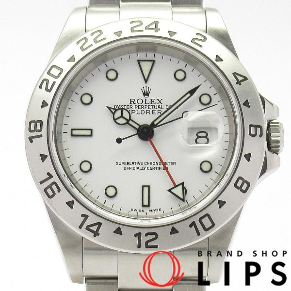 ロレックス エクスプローラー2 メンズ時計 y Ss 評判 美品 02年製 仕上げ済 白文字盤