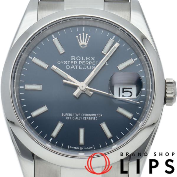 ロレックス ROLEX デイトジャスト36 フル―テッドモチーフ 126200 ブルー SS 自動巻き ユニセックス 腕時計 ロレックス ROLEX デイトジャスト36 フル―テッドモチーフ 126200