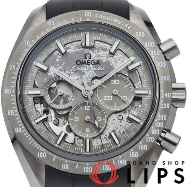 オメガ OMEGA 腕時計 スピードマスター ダーク サイド オブ ザ ムーン 31193445104002 デイト クロノグラフ タキメーター スモールセコンド ホワイト文字盤 セラミック アリゲーター レザー 自動巻き 【箱・保付き】 【中古】 OMEGA SPEEDMASTER DARK SIDE OF THE MOON オメガ スピードマスター